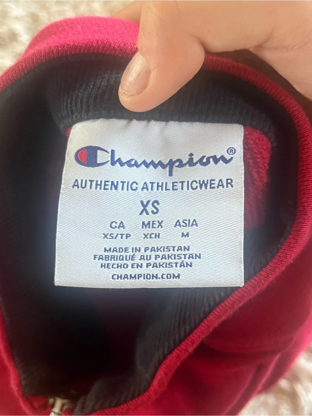 Champion red quarter
